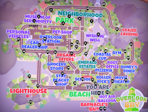 Artifact Locations Map