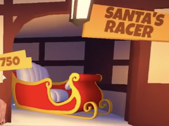 The Santa's Racer on display.