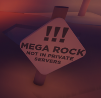 Mega Rock private server sign