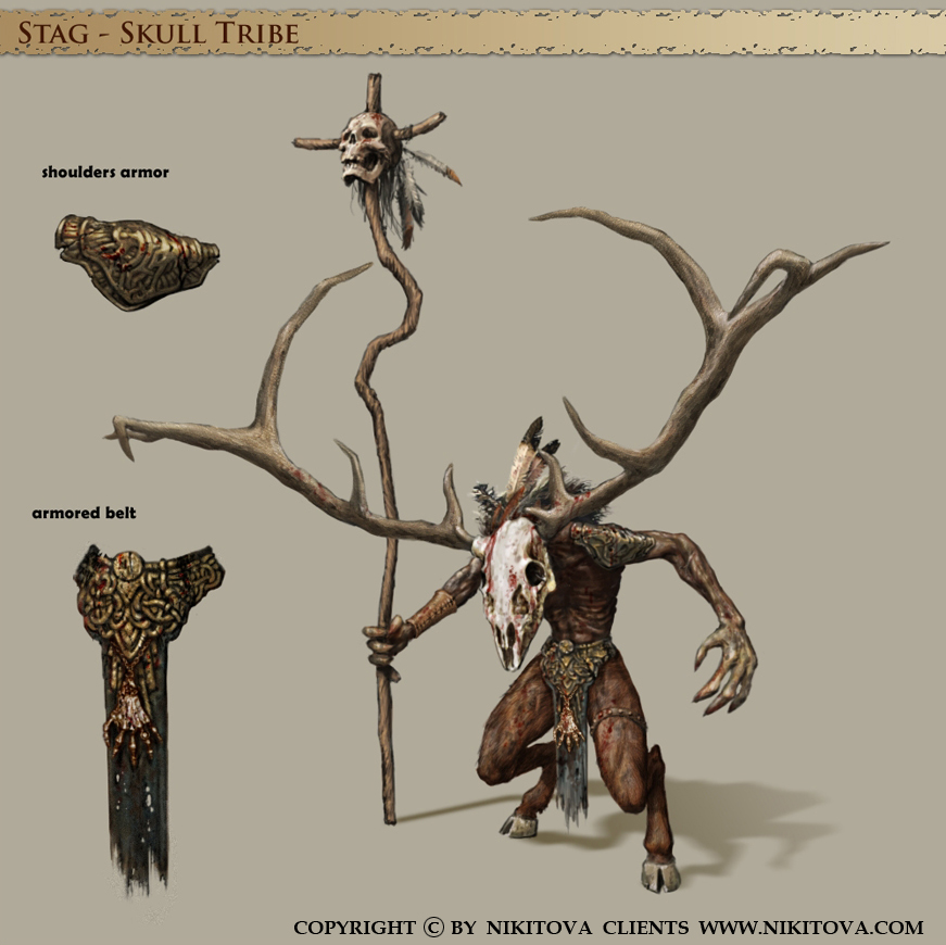 Stags skull hot sale