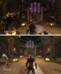 Comparing the Throne Room decoration.