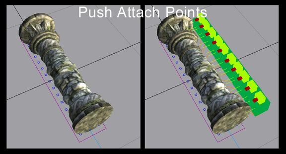 Designing the Push Attach points.