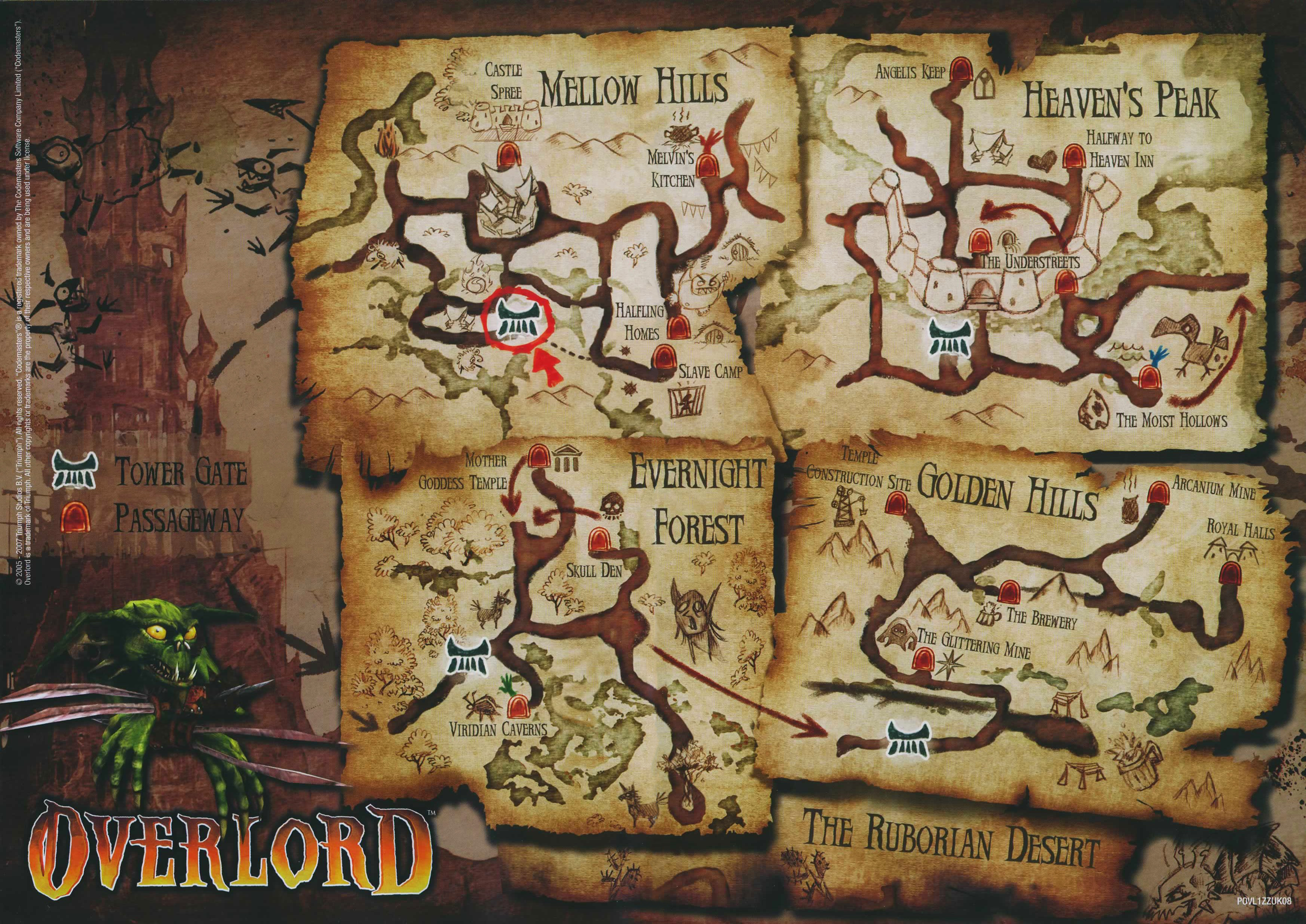 overlord raising hell is there a map