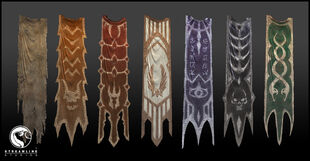 3d models of the banners.