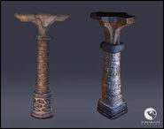 3d Model of the pillars.