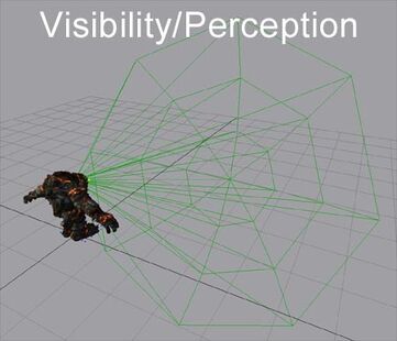 Designing the visibility/perception meter of a Magma or rock giant.