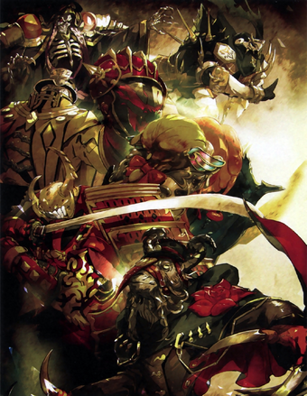 Ainz Ooal Gown Guild Overlord Wiki Fandom Ainz ooal gown's member are all heteromorphic races who possessed monster abilities and higher stats than any other races. ainz ooal gown guild overlord wiki