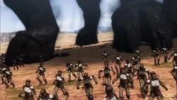 The Kingdom's remaining forces are trampled by 