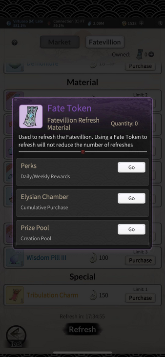 Fate token
