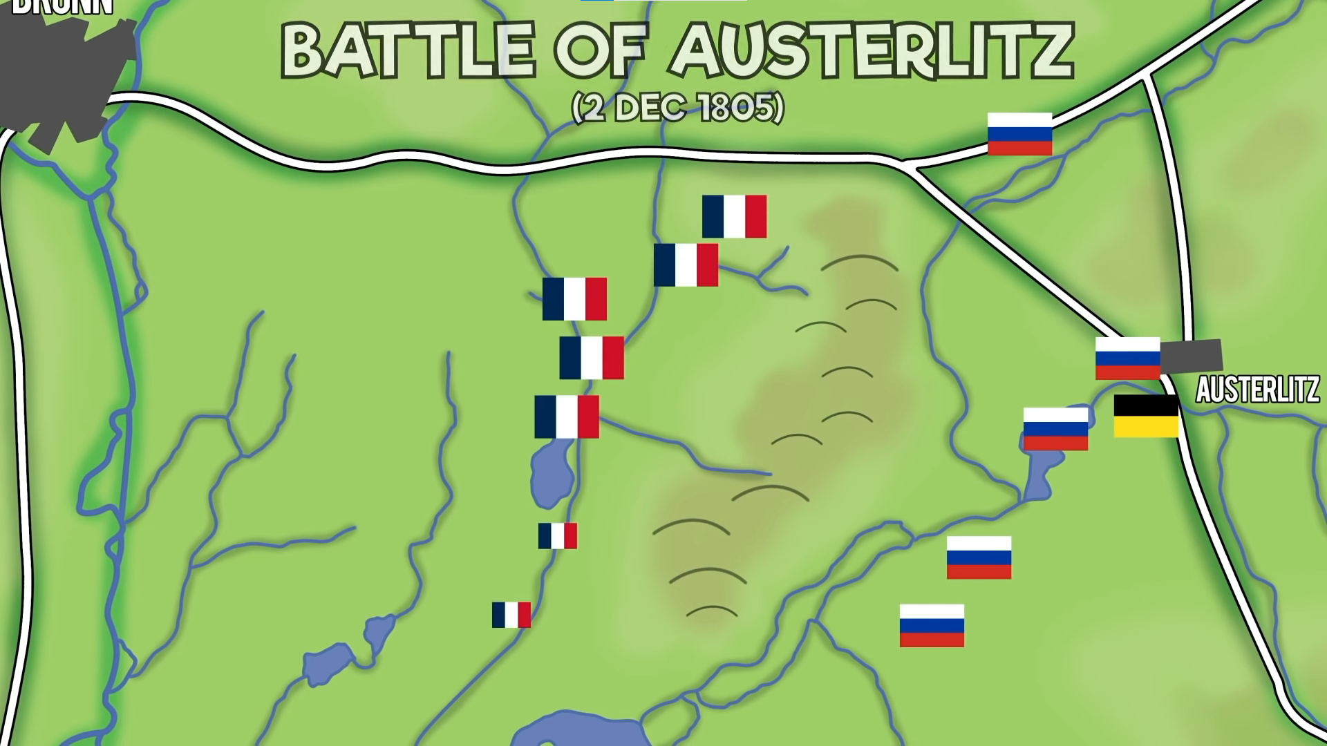Mapa De La Batalla De Austerlitz