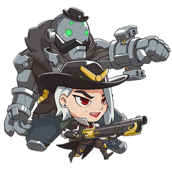 Image Cute Wiki Fandom - Overwatch Ana Cute Spray PNG Image With
