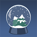 Pi snowglobe