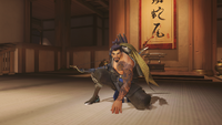 Hanzo kneeling