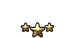 Gold stars for third promotion.