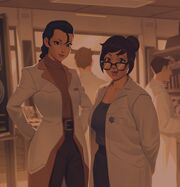 Mei & colleague old photo