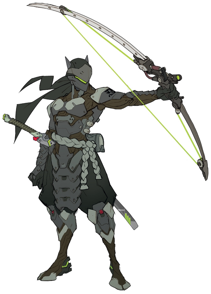 Genji's Dragonblade and Shuriken, as Made by Man at Arms