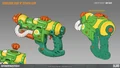 Surf 'N' Splash Skin Gun Concept Art by Anh Dang