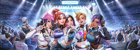 LE SSERAFIM OVERWATCH 2 クリアファイル OVERWATCH 2 クリアファイル LE SSERAFIM オーバーウォッチ2