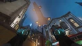 A Null Sector command ship above King's Row.
