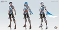 Adventurer Skin Blue Concept Art by Kai Chang