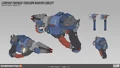 Starship Engineer Skin Gun Concept Art by Yiming Liu
