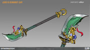 Reinhardt Guan Yu Weapon skin concept art