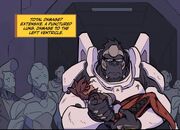 Winston carries Tracer out of the Underworld