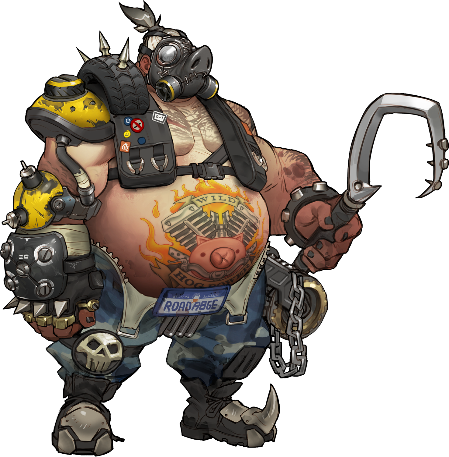 Featured image of post Roadhog Face Without Mask