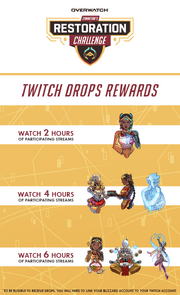 Chart of Symmetra's Restoration Challenge Twitch Rewards