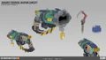 Roadbot Weapon Skin Concept Art by Yiming Liu
