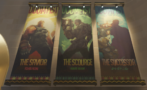 Doomfist's posters in Numbani
