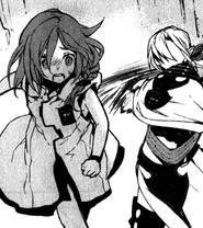 Akane running away