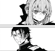 Shinoa glaring at Guren