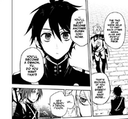 Mika sees that Yu is becoming like Guren