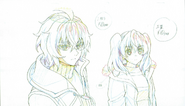 Genga Collection 2 - Mitsuba and Mika in civilian clothes