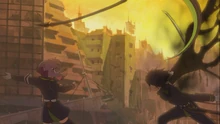 Honing in on and attacking Shinoa