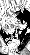 Yoichi jumps on Mika