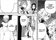 Lacus and Rene are surprised by Mika's behavior