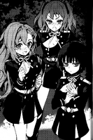 Catastrophe Book 2 - Sayuri, Shigure and Mito in their JIDA uniforms