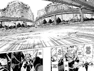 Shinoa and the Moon Demon Company charging at Mika