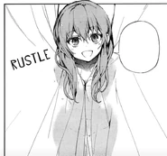 Shinoa in the shower, teasing Mitsuba