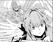 Appearing behind Shinoa