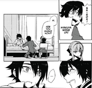 Beside him, Yoichi and Shinoa see Yu conscious again