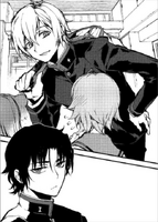 Shinya (up) and Guren (down) in Chapter 2