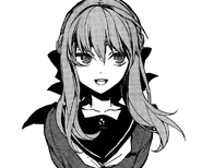 Shinoa in her school uniform from the Vampire Reign manga