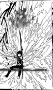 Yōichi Saotome Using his Demon Weapon Gekkouin