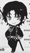 Chibi Guren in army uniform