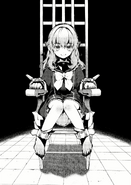 Shinoa under interrogation by Kureto