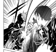 Kureto and Tenri fighting