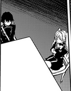 Yoichi and Mitsuba sitting around